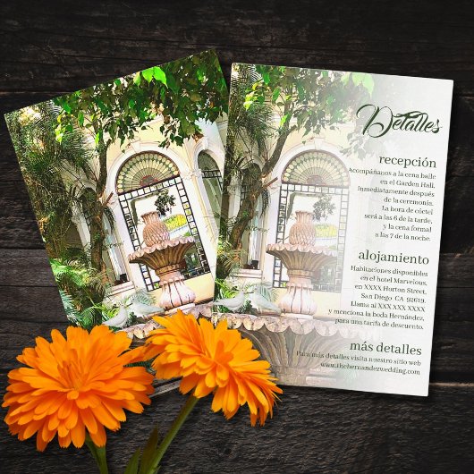 スペインの、ハシエンダとホワイトドーヴ・メキシコ結婚ニア エンクロージャーカード