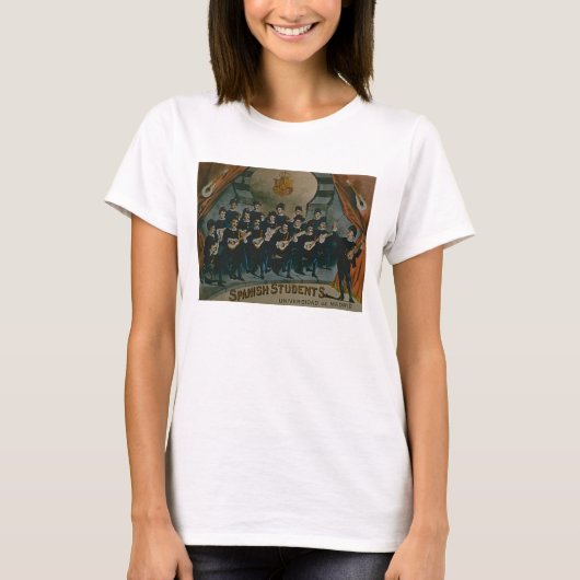 スペインの「マドリード大学学生」 Tシャツ (正面)