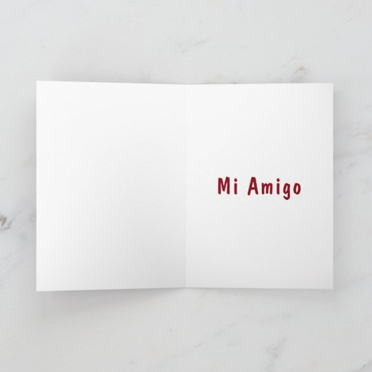 ***スペインの***"友人の誕生日の曲" カード (内部)