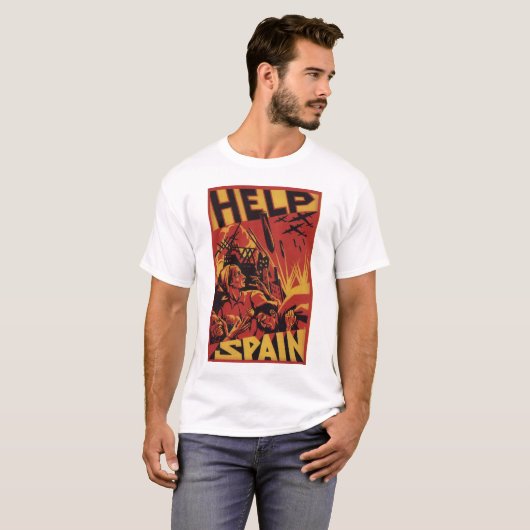 スペインの(1937年の) _Propagandaポスターを救済して下さい Tシャツ (正面フル)