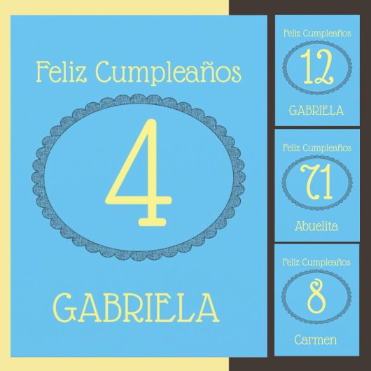 スペインの: Feliz Cumpleanos -誕生日 カード