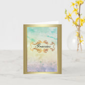 スペインの:"Gracias"サンキューカード カード (黄色い花)