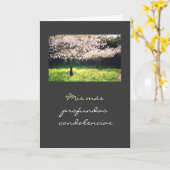 スペインの: Pesame /悔やみや弔慰 カード (黄色い花)