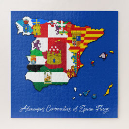 スペインのAutonomous Communities Flags Map,スペイン ジグソーパズル