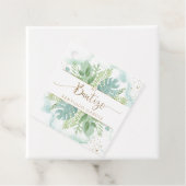 スペインのBautizo Greeneryとブルーグリーンウォーターのカラー フェイバータグ (インサイチュ)