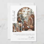 スペインのChristmas Feliz Navidad Arch写真 シーズンカード (正面)