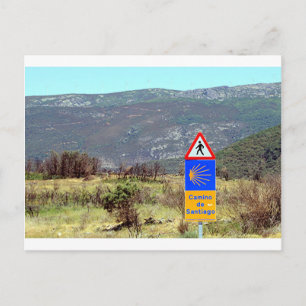 スペインのEl Camino de Santiago de Compostera徴候 ポストカード