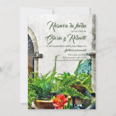 (スペインのHacienda Patio Mexican結婚) 招待状 (正面)