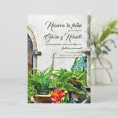 (スペインのHacienda Patio Mexican結婚) 招待状 (スタンド正面)