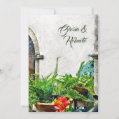 (スペインのHacienda Patio Mexican結婚) 招待状 (裏面)