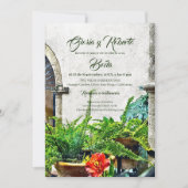 (スペインのHacienda Patio Mexican結婚) 招待状 (正面)