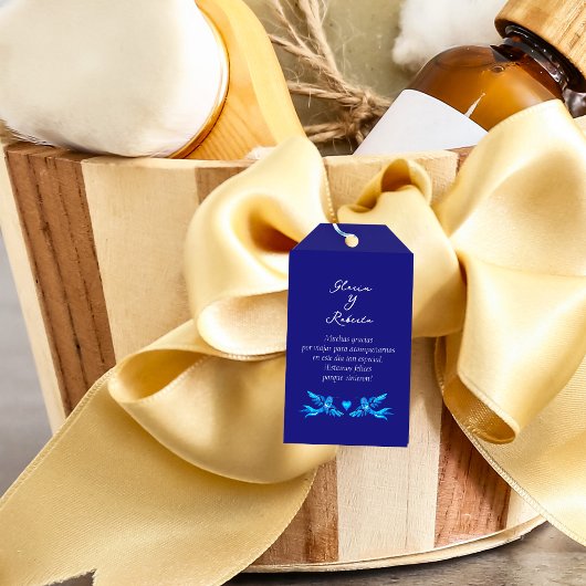 スペインのHummingbirds Bohoメキシ結婚コへようこそ ギフトタグ