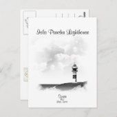 スペインのISLA PANCHAライトハウス ポストカード (正面/裏面)