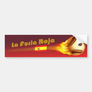 スペインのLa Furia Roja 2 バンパーステッカー