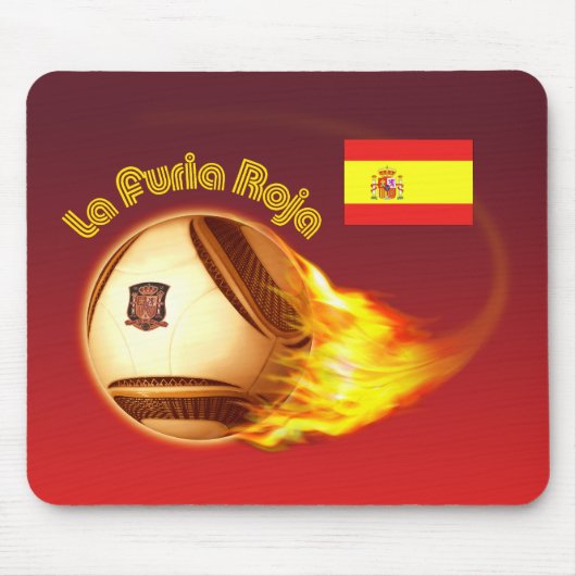 スペインのLa Furia Roja 2 マウスパッド (正面)