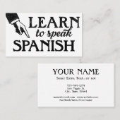 スペインのLanguage Lessons名刺 名刺 (正面/裏面)