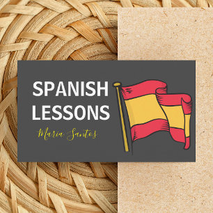 スペインのLessons外国語先生講師 名刺