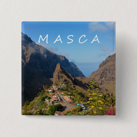 スペインのMasca    缶バッジ (正面)