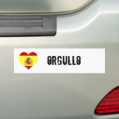 スペインのorgullo バンパーステッカー (車上)