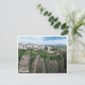 スペインのRonda Andalusiaのキャニオン ポストカード (スタンド正面)