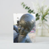 スペインはがき、バルセロナの天使のような像 ポストカード (スタンド正面)