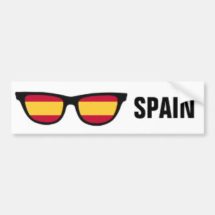 スペインはカスタムな文字及び色のバンパーステッカーを影で覆います バンパーステッカー