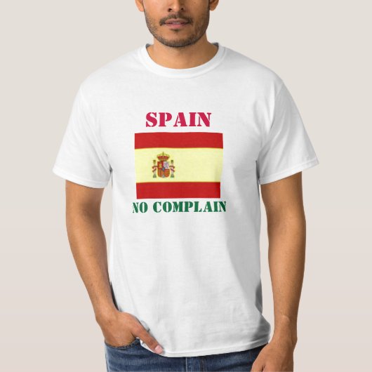 スペインは不平を言わない Tシャツ (正面)