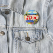 スペインへ飛ぶ 缶バッジ (インサイチュ)