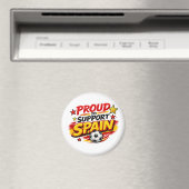 スペインを応援する人 Fan  | 愛国 スペイン フット マグネット (インサイチュ (食洗機))