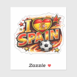 スペインを愛するサッカー ファン | 愛国的なスペイン代表 シール