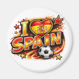 スペインを愛するサッカー ファン | 愛国的なスペイン代表 マグネット