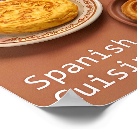スペインを通るタパス ポスター (角)