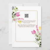 スペインインビタシオンデボダサマー結婚フローラズI 招待状 (裏面)