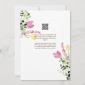 スペインインビタシオンデボダサマー結婚フローラズI 招待状 (裏面)