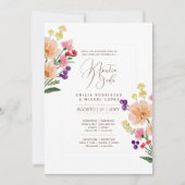 スペインインビタシオンデボダサマー結婚フローラズI 招待状 (正面)