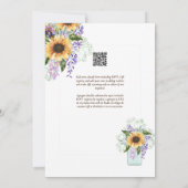 スペインインビタシオンデボダサマー結婚フローラズI 招待状 (裏面)