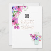 スペインインビタシオンデボダサマー結婚フローラズI 招待状 (裏面)