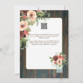 スペインインビタシオンデボダ結婚フローラの素朴I 招待状 (裏面)