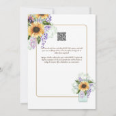 スペインインビタシオンデボダ結婚フローラの素朴I 招待状 (裏面)