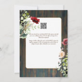 スペインインビタシオンデボダ結婚フローラの素朴I 招待状 (裏面)