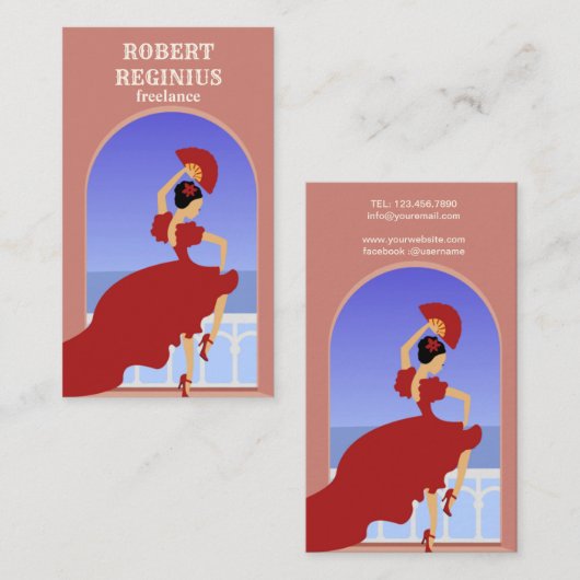 スペインエスパナ 名刺 (正面/裏面)