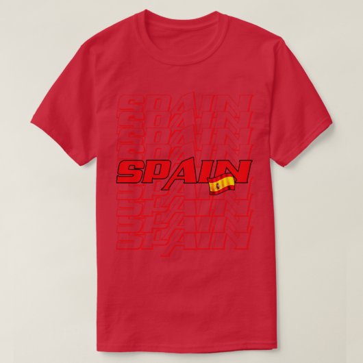 スペインカスケード文字1 Tシャツ (デザイン正面)