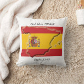 スペインカスタム愛国国旗 クッション (ブランケット)