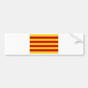 スペインカタロニアの旗 バンパーステッカー