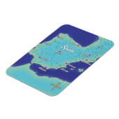 スペインクラシックの地図 マグネット (左側)