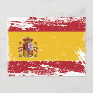 スペイングランジ国旗 ポストカード