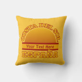 スペインコスタ・デル・ソルのカスタムの装飾用クッション クッション (裏面)