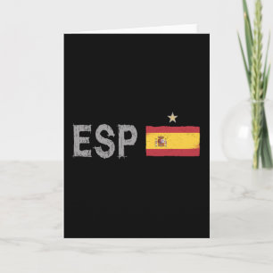 スペインサッカーのファンシャツスペインの国旗 カード