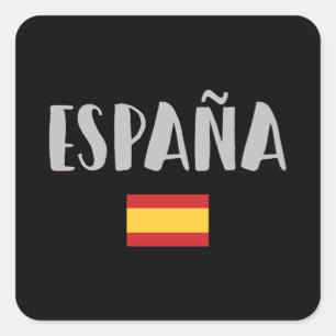 スペインサッカーサッカーファンシャツフラッグスクエアスティック スクエアシール