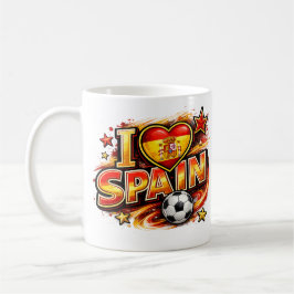 スペインサッカーファンマグカップ | 愛国的なスペイン コーヒーマグカップ